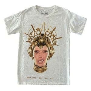 Beyonce II Hands II Heaven Tee S White Cowboy Carter Tour 2025 Merch NEW‎ *spots